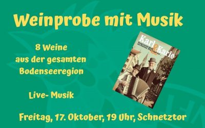 Weinprobe mit Musik